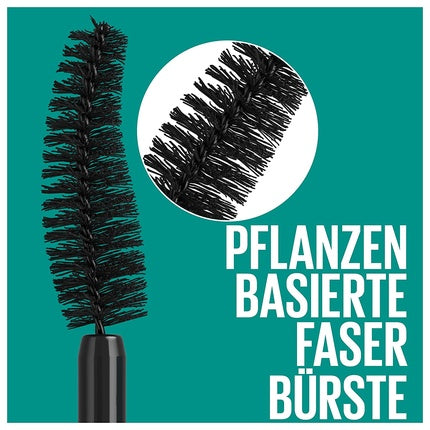 Maybelline New York Green Edition Mega Mascara for Volume and Length with Natural Vegan Formula - No.01 Black 9ml