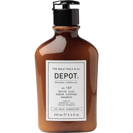 DEPOT 107 White Clay Sebum Control Shampoo 250ml