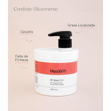 MASDERM Anti Cellulite Cavitation and Radiofrequency Cream 500ml Fat Burning Cream with Caffeine Slimming and Firming Cellulite Remover Treatment for Legs, Hips, Thighs, Arms and Flat Belly