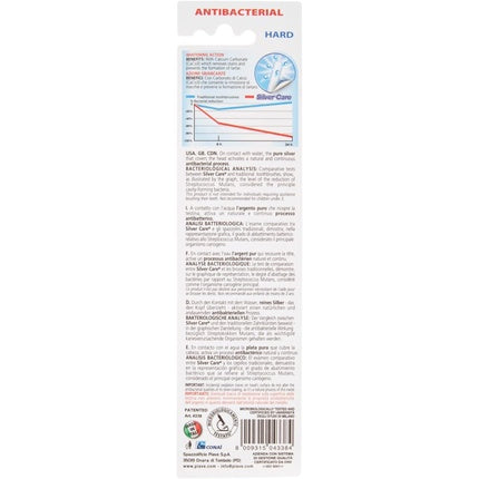 Silver and Care Interchangeable Head Toothbrush with Anti-Bacterial Properties