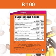 Now B-100 Vitamin Dietary Supplement for Nervous System Health