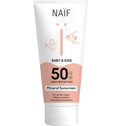 Naif Baby & Kids Mineral Sunscreen Spf 50 100 Ml