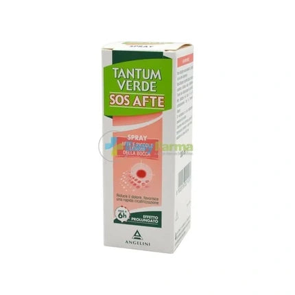 Angelini Tantum Verde Sos Mouth Spray For Mouth Ulcers And Small Oral Lesions 20 Ml