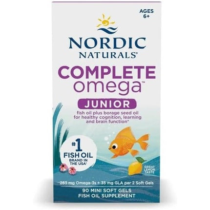 Nordic Naturals Complete Omega Junior 283mg Lemon 90 Mini Softgels