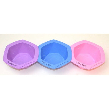 FRAMAR Multi-Colored Connect and Color Bowl Set Mixing Bowls for Hair Color Hair Bleach Hair Dye Coloring Set Moonstone