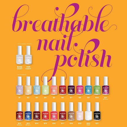 Andreia Halal Breathable Nail Polish Glossy Vegan and Cruelty-Free Colour B25 Pinkish Nude 10.5ml