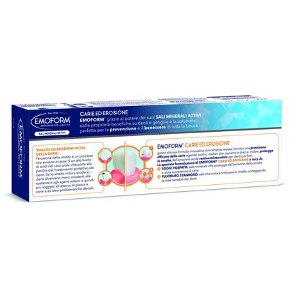 Emoform Toothpaste for Caries and Erosion 75ml with Sodium Salts and Tin Fluoride