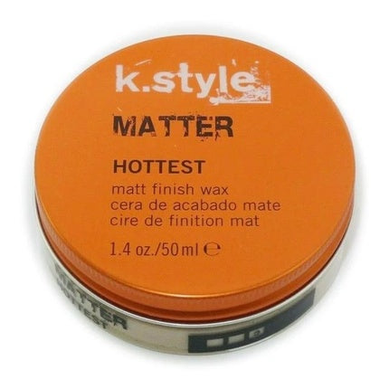 K.Style Matter Matt Finish Wax Flexible Mattifying Hair Styling Wax 50ml