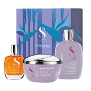 ALFAPARF MILANO Seeds of Lino Xmas Set Smooth Shampoo 250ml + Mask 200ml + Oil 100ml