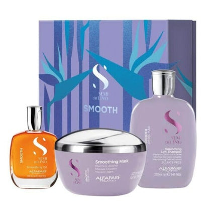 ALFAPARF MILANO Seeds of Lino Xmas Set Smooth Shampoo 250ml + Mask 200ml + Oil 100ml