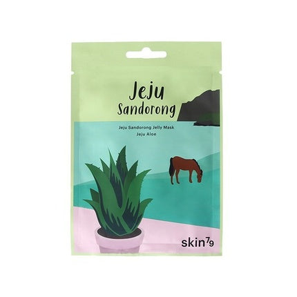 Skin79 Soothing Fabric Mask With Aloe Vera Jeju Sandorong Jelly Mask 33 Ml