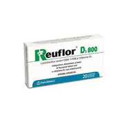 Italchimici Reuflor D3 800 Dietary Supplement For Intestinal Flora Orange Flavor 20 Chewable Tablets