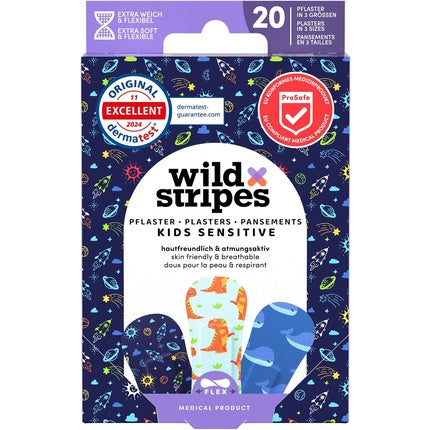 Wild Stripes Children's Plaster Set - Finger Plasters for Kids - Space Theme