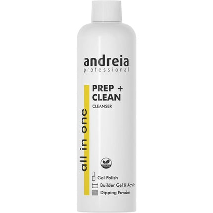 Andreia Professional Prep and Clean All In One for Dipping, Gel Polish, Builder Gel and Acrylic Nails Gel Polish Preparation Multi-Purpose Nail Prep and Wipe 250ml