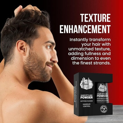 The Shave Factory Hair Styling Powder 20g Styling Powder Wax Black Classic 20g