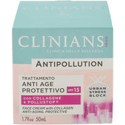 Clinians Anti-Pollution Cream with Age Protection 50ml