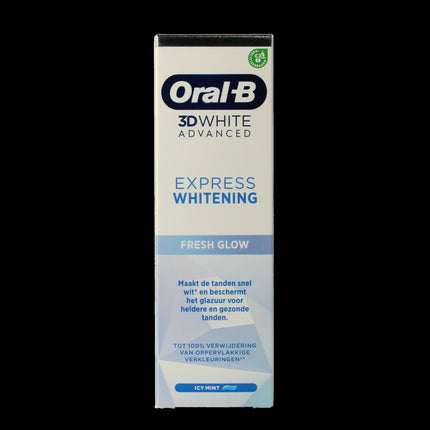 Oral-B 3d White Advanced Express Whitening Fresh Glow Toothpaste - 75 Ml