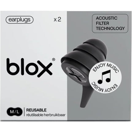 Blox Music Earplugs - Black