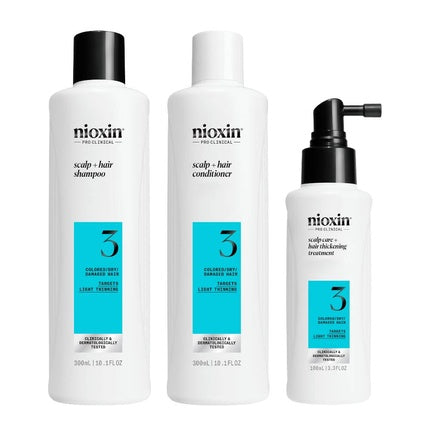 Nioxin System 3 For Colored Hair With Slight Density Loss Pack Xxl Treatment Kit For Weak Colored Hair