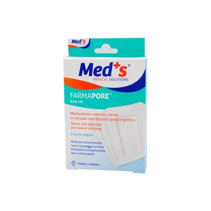 Farmaczabban Spa Med's Farmapore Sterile Hypoallergenic Adhesive Dressing 6cm X 9cm