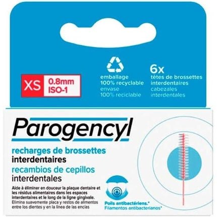 PAROGENCYL Interdental Brushes XS 0.8mm ISO-1