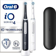 Oralb Electric Toothbrush Io Series 4 Duo Pack Matt Black And Quite White 2 Pieces