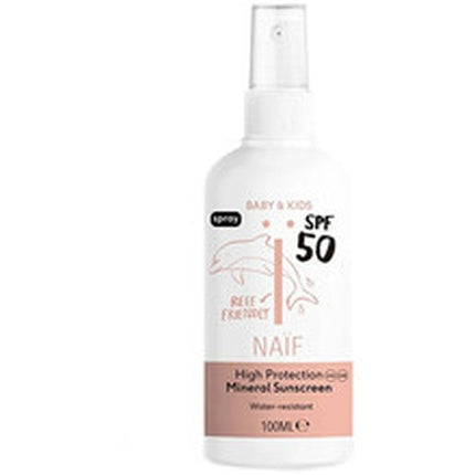 Naif Baby Kids Mineral Sunscreen Spf 50 Protective Spray For Children And Infants