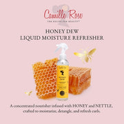 Camille Rose Honey Dew Liquid Moisture Refresher for Daily Curl Refresh and Soft Silky Hair with Honey and Nettle Root