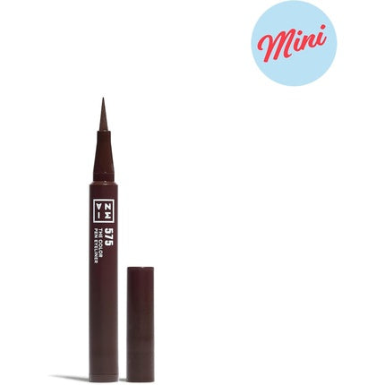 3INA MAKEUP The Color Pen Eyeliner 575 Brown Liquid Eyeliner 14h Longwear Travel Size Matte Liner Sensitive Eyes 575 Brown Mini Mini