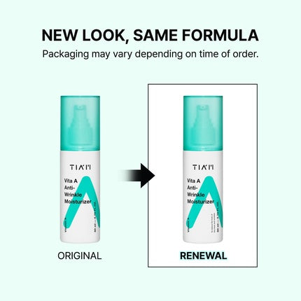Tia'm Vita A Anti-Wrinkle Moisturizer 2.7 Fl Oz Lightweight Moisturizing Cream