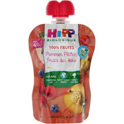 Hipp 100% Fruits Apples Peaches Forest Fruit Gourd Organic 90g