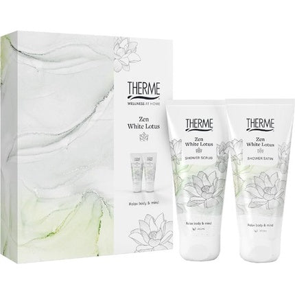 Therme Zen White Lotus Shower Gel + Shower Scrub Gift Set