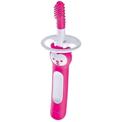 MAM Massaging Brush with Soft Bristles for 3 Months - Pink 1 Count