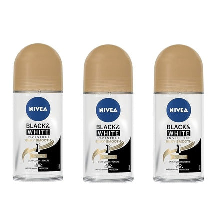 Nivea Invisible for Black & White Silky Smooth Women's Roll On Antiperspirant Deodorant 1.7oz 50ml