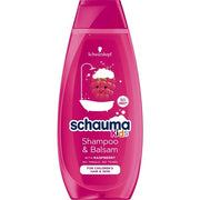 Schauma Kids Shampoo & Conditioner Nourishing Shampoo For Dry Hair For Children Raspberry 400ml
