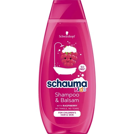 Schauma Kids Shampoo & Conditioner Nourishing Shampoo For Dry Hair For Children Raspberry 400ml