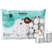 90 Bolsius Long Burn 8 Hour Tea Lights Professional Tealights Candles