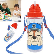 Hovuk Paw Patrol Water Bottle with Straw Tritan Drink Bottle for School
