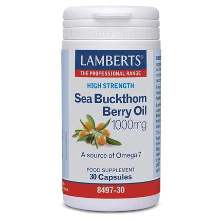 Lamberts Sea Buckthorn Fruit Oil 1000mg 30 Capsules