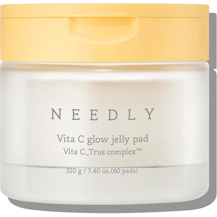 Needly Vita C Glow Jelly Pad Brightening Toner Pad for Exfoliation and Blemish