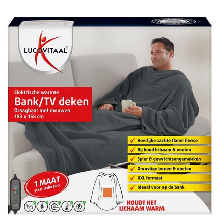 Lucovitaal Electric Sofa/Tv Blanket 183x155 Cm