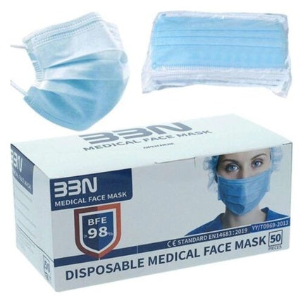 Hygienic Mask Blue Adult [50 Uds