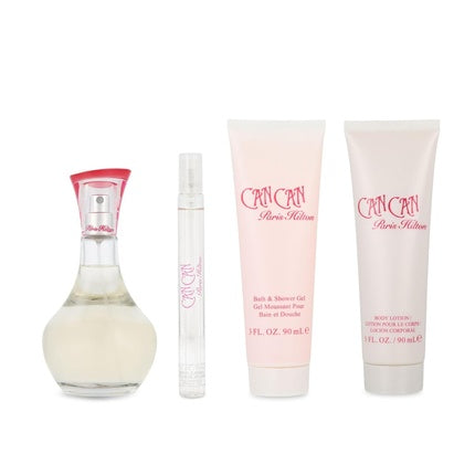 Paris Hilton Can Can for Women 4 Piece Gift Set 3.4 Oz Eau De Parfum Spray