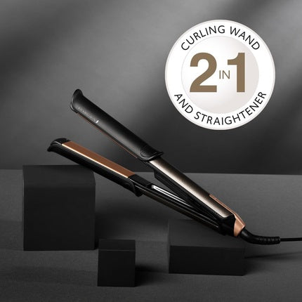 Remington Hair Straightener & Curling Iron 2-in-1 Multistyler with Digital Display