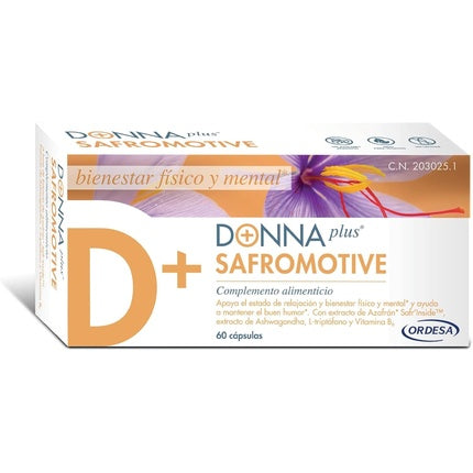 Donnaplus Safromotive Dietary Supplement for Well-Being 60 Capsules