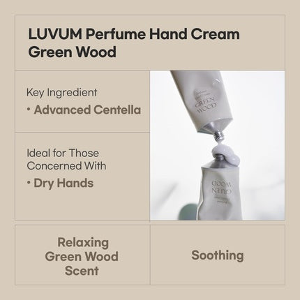 Luvum Hand Cream with Green Wood, Woody Notes, Citrus, Musk 50ml