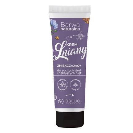 Barwa Natural Flax Softening Cream For Dry Areas And Cracked Heels 75ml