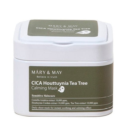 Mary&May Cica Houttuynia Tea Tree Calming Mask 30 Pieces 400 Ml