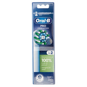 Oral-B Pro Cross Action Replacement Brush Heads For Rechargeable Electric Toothbrush - 2 Pack