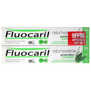 Fluocaril Natur'essence Toothpaste Complete Protection Bi-Fluored 2 x 75ml - Pack of 2